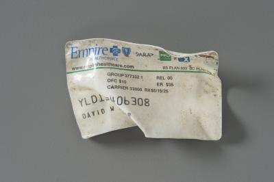Insurance Card, Recovered
