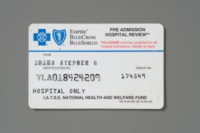 Insurance Card, Recovered