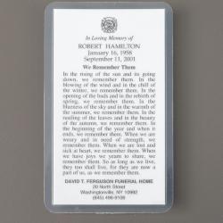 Memorial Card