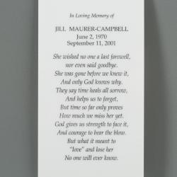 Memorial Card