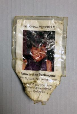 Prayer Card, Recovered