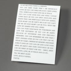 Memorial Card 