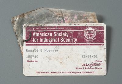 Membership Card, Recovered 