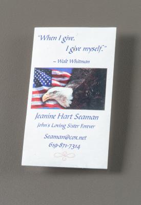 Memorial Card