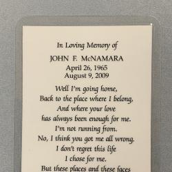 Memorial Card