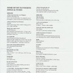Track List