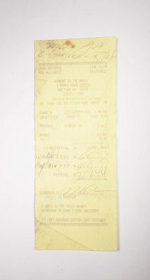 Receipt, Recovered